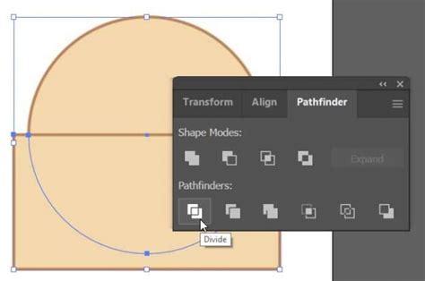how to make a half circle path in illustrator