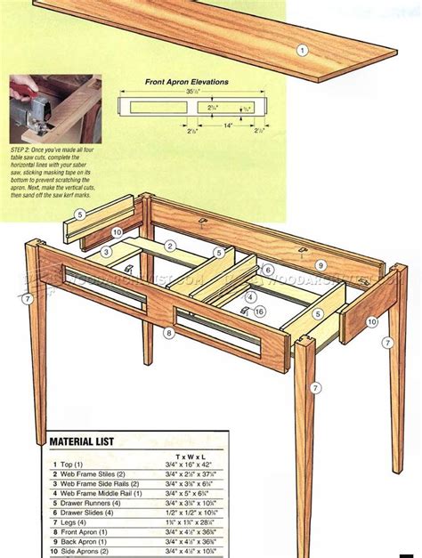How To Make A Hall Table Instructions