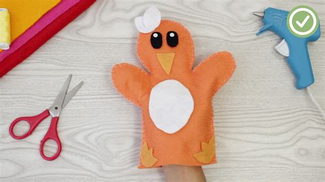 how to make a hand puppet step by step