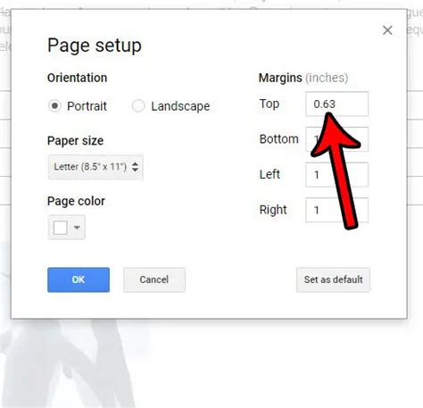 how to make a header smaller in google docs