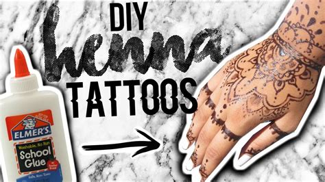 DIY Henna Tattoo Tutorial (Without Henna Powder) YouTube