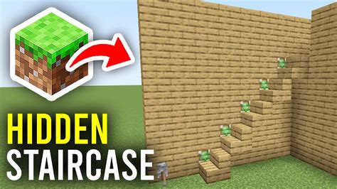 How To Make A Hidden Staircase In Minecraft Java