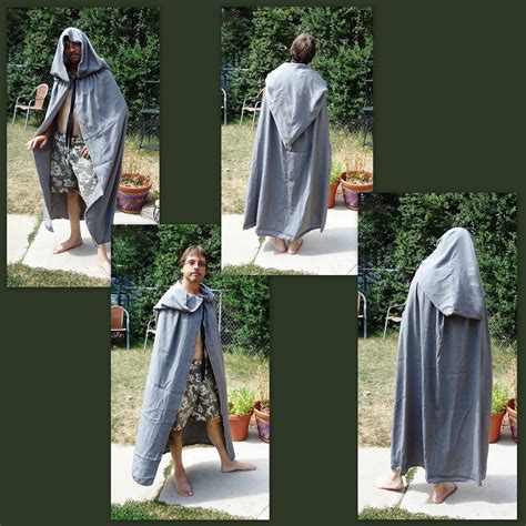 how to make a hooded cloak out of a blanket