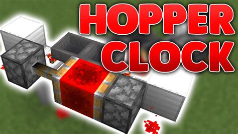 How To Make A Hopper Clock In Minecraft Bedrock