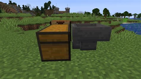 How To Make A Hopper Go Into A Chest In Minecraft Ps4
