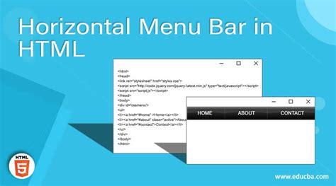 How To Make A Horizontal Menu Bar In Html And Css