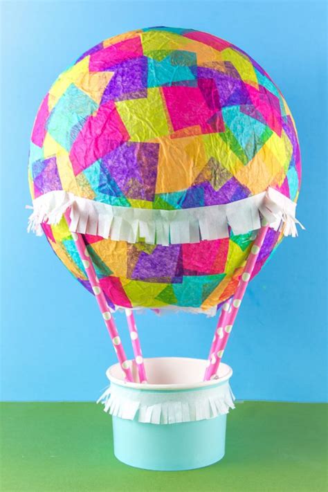 how to make a hot air balloon arts and crafts