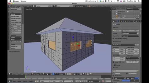 how to make a house in blender for beginners