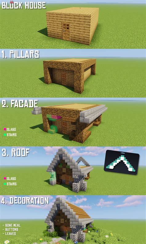 how to make a house in minecraft step by step
