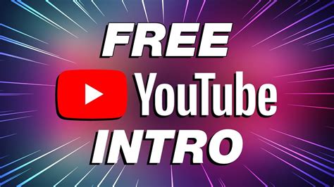 how to make a introduction video for youtube