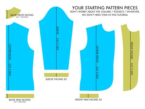 how to make a jacket lining pattern