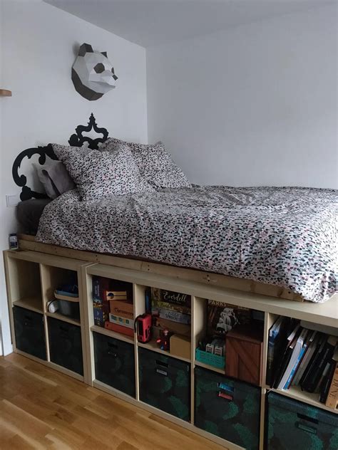how to make a kallax bed