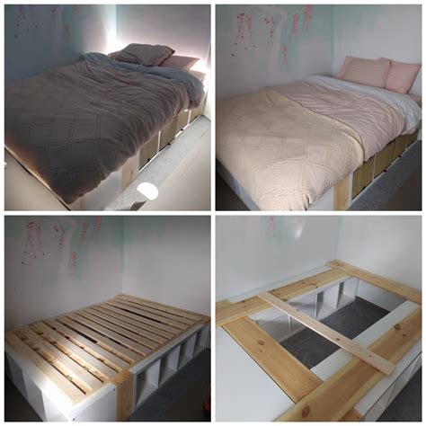 how to make a kallax single bed
