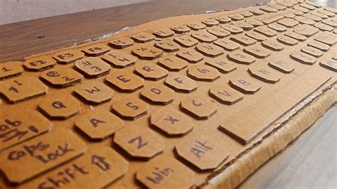 How To Make A Keyboard Using Cardboard