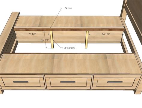 how to make a king size bed frame with storage