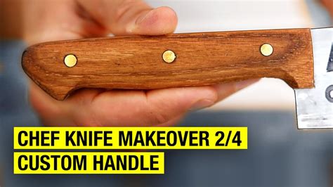 how to make a knife handle with pins