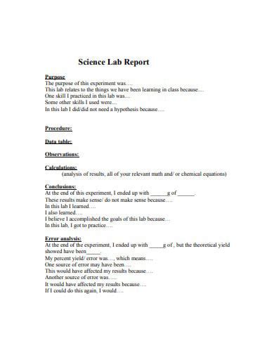 how to make a lab report on google docs
