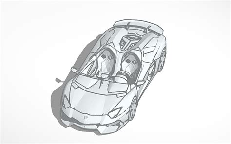 how to make a lamborghini in tinkercad