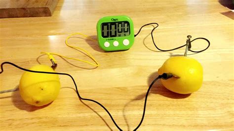 How To Make A Lemon Powered Clock