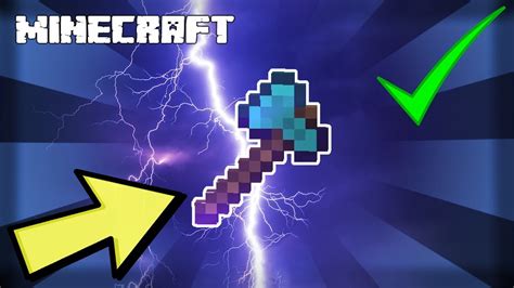 How To Make A Lightning Axe In Minecraft