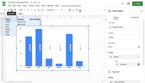 how to make a line graph in google sheets chromebook