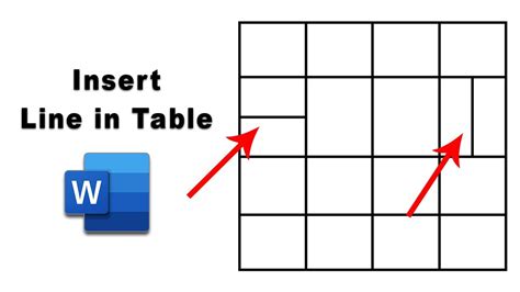 how to make a line table in word