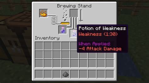 how to make a lingering potion of weakness in minecraft