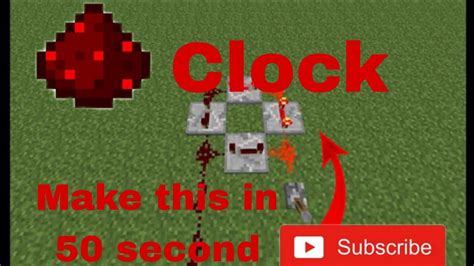 How To Make A Long Clock In Minecraft