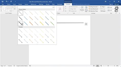 how to make a long line in word