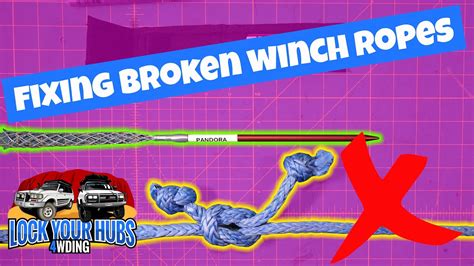 how to make a loop in a synthetic winch rope
