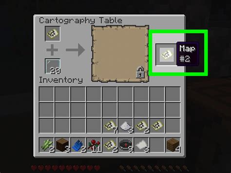 how to make a map in minecraft with a cartography table
