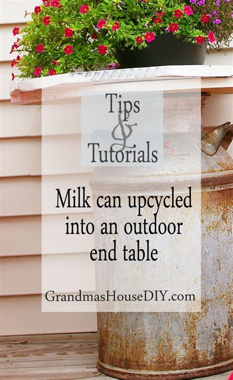 How To Make A Milk Can End Table