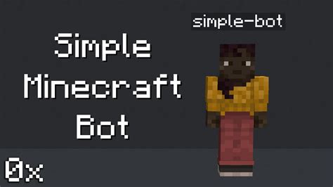 how to make a minecraft bot in python