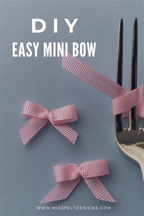 How To Make A Mini Bow