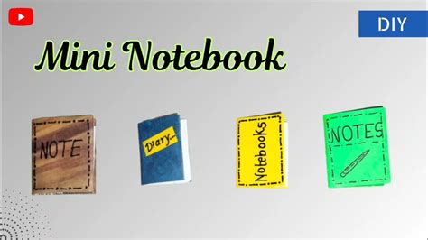 How To Make A Mini Notebook With One Paper