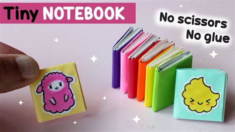 How To Make A Mini Notebook Without Glue