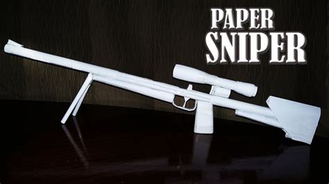 How To Make A Mini Paper Sniper Rifle That Shoots