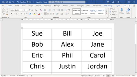 How To Make A Name Tag On Word