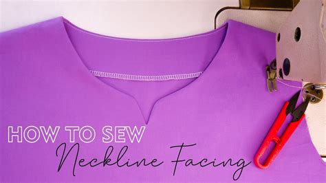 how to make a neck facing pattern