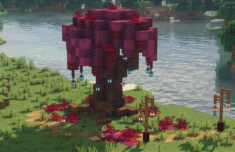 How To Make A Nether Tree In Minecraft