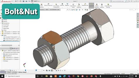 How To Make A Nut And Bolt In Solidworks