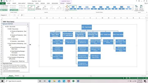 How To Make A Organizational Chart In Excel