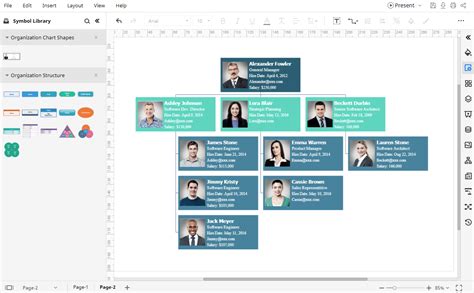 how to make a organizational chart in google slides