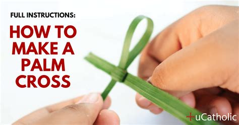How To Make A Palm Leaf Cross Easy Tutorial