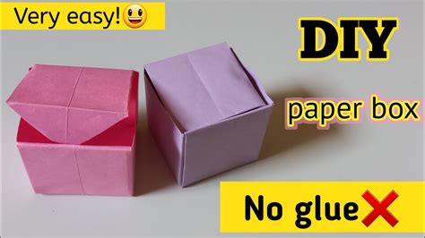 how to make a paper box without using glue