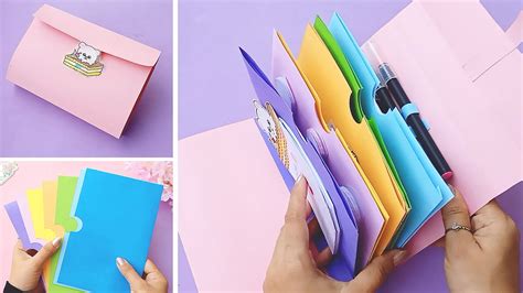 How To Make A Paper Folder In Notebook