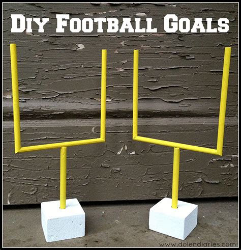 how to make a paper football field goal post