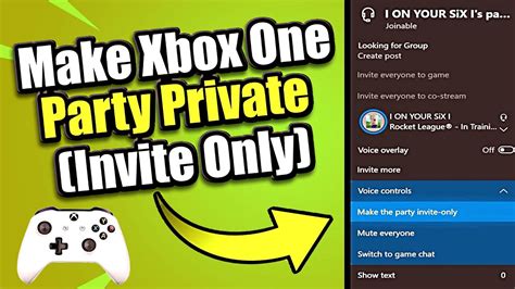 how to make a party in xbox