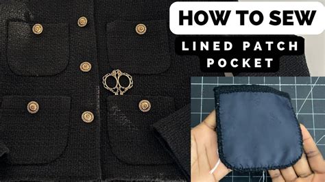 How To Make A Patch Pocket With Lining