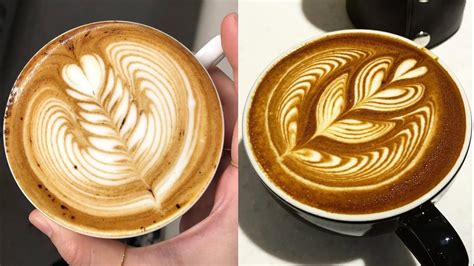 how to make a pattern on top of a cappuccino video